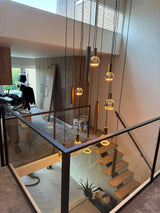 Moderne Middenboom-boermetaal-eiken tredes,maatwerk trap,middenboom trap,stalen balustrade-Maatwerk middenboom trap met eiken treden & stalen balustrade-OBLY