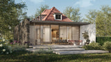 Moderne aanbouw aan bestaande woning-Toine Pennings-Aanbouw,maatwerk-keuken,modern interieur,Woonkamer-Uitbreiding woning met moderne aanbouw-OBLY