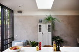 Moderne aanbouw jaren 30 woning met stalen pui-JAREN 30 ARCHITECT-bamboe gevelbekleding,duurzame uitbreiding,leefkeuken,renovatie woning,stalen pui-Jaren 30 woning met bamboe aanbouw-OBLY
