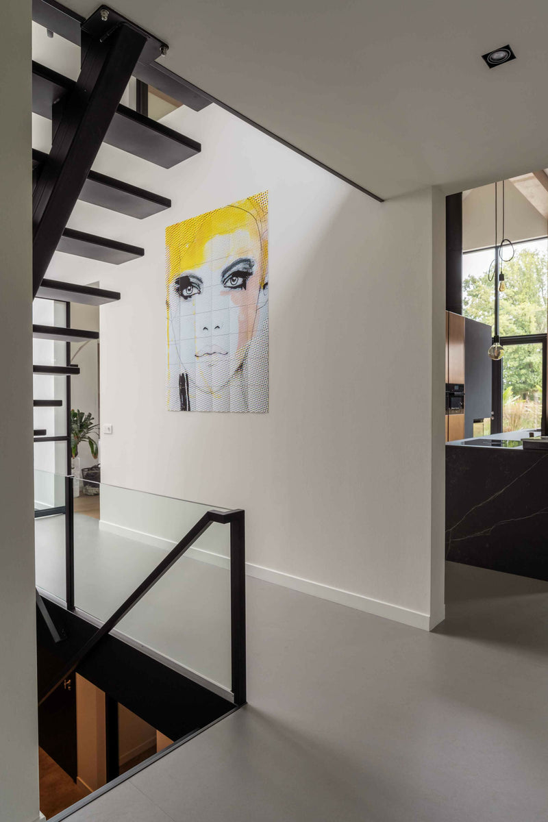 Moderne schuurwoning-BLIZ InteriorDesign-Woonkamer-Strak & Warm Interieur voor een Schuurwoning-OBLY
