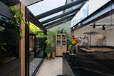 Moderne serre met glazen dak-Solarlux Nederland BV-aluminium serre,glazen serre,moderne serre,serre aanbouw,serre met glazen dak-Moderne serre met glazen dak en aluminium kozijnen-OBLY