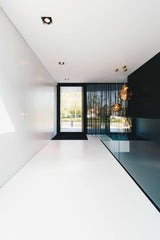 Moderne woning in Yerseke met glazen gevel en slanke kozijnen-KELLER minimal windows® by Kumasol-aluminium kozijnen,binnen buiten verbinding,Exterieur,glazen gevel,luxe woning,minimalistisch design,moderne villa,open leefruimte-Moderne woning Yerseke met glazen gevel | KELLER-OBLY