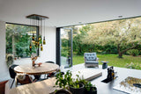 Moderne woning met grote schuifpui-Solarlux Nederland BV-grote schuifpui,moderne uitbouw,moderne woning,open leefruimte,schuifpui tuin-Moderne woning met grote schuifpui naar de tuin-OBLY