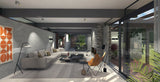 Modernistische bungalow-Toine Pennings-modernistisch interieur,patio woning,renovatie interieur,Woonkamer-Renovatie jaren 60 bungalow met patio-OBLY