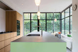 Mooi interieur met blauwe tinten-FOAM Architecten-lichte woonkamer interieur,moderne woning renovatie,moderne woonkamer,open woonkamer met keuken,Woonkamer,woonkamer met grote ramen-Mooi interieur met blauwe tinten-OBLY