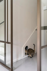 Multifunctionele loung & werkruimte-MIND interieur architectuur-interieur met stalen deuren,loungruimte interieur,luxe kitchenette,luxe thuiswerkplek,maatwerk kastwand,maatwerk meubelwand,maatwerk werkruimte,modern souterrain,multifunctioneel interieur,souterrain interieur,stalen schuifdeuren,thuiswerkplek inspiratie,Woonkamer,zit sta bureau-Multifunctionele loung & werkruimte-OBLY