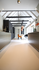 PU Gietvloer met rustige betonlook-Motion gietvloeren-Gietvloer,Keuken-PU Gietvloer met rustige betonlook-OBLY