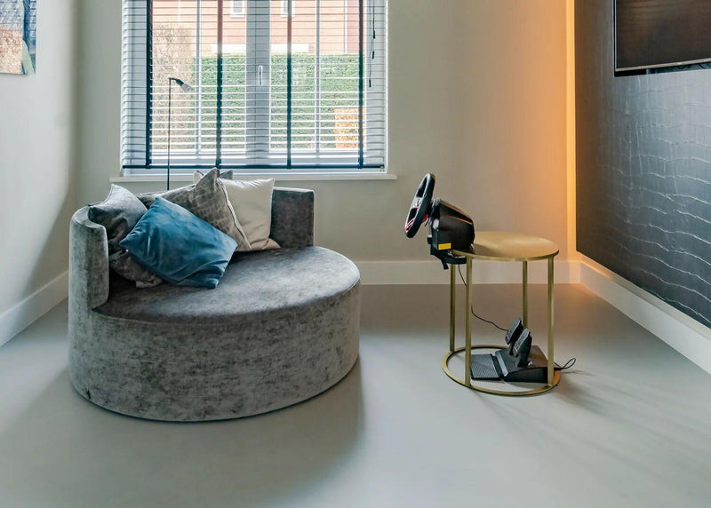 Poolhouse Bavel-Glad gietvloeren-Poolhouse Bavel – Luxe uitbreiding met Glad gietvloer & Glad Douche-OBLY