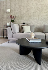 Project Limmen-Lifs Interior Design-achterpui met glaswand,bronzen stalen deur,cinewall met akoestische panelen,Keuken,leefkeuken,maatwerk eetkamerbank,open woonkamer,stijlvolle renovatie,warm modern interieur-Warm modern interieur met leefkeuken en cinewall-OBLY
