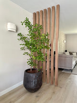 Project Limmen-Lifs Interior Design-achterpui met glaswand,bronzen stalen deur,cinewall met akoestische panelen,Keuken,leefkeuken,maatwerk eetkamerbank,open woonkamer,stijlvolle renovatie,warm modern interieur-Warm modern interieur met leefkeuken en cinewall-OBLY