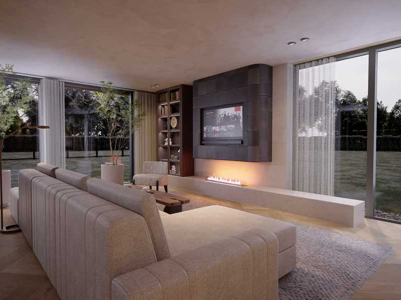 Project Sint- Oedenrode-Brobbel Interieur-badkamer,toilet,woonkamer-Landelijke woning met moderne accenten | 3D ontwerp & uitvoering-OBLY