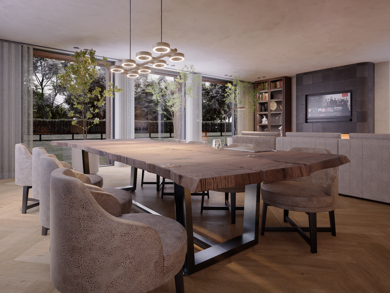 Project Sint- Oedenrode-Brobbel Interieur-badkamer,toilet,woonkamer-Landelijke woning met moderne accenten | 3D ontwerp & uitvoering-OBLY