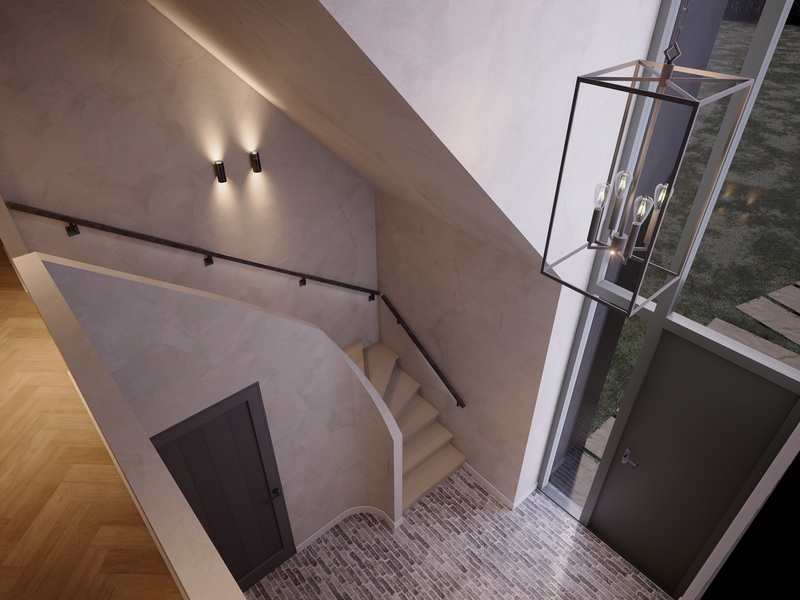Project Sint- Oedenrode-Brobbel Interieur-badkamer,toilet,woonkamer-Landelijke woning met moderne accenten | 3D ontwerp & uitvoering-OBLY