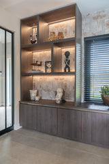 Renovatie gedateerde jaren 70 woning-Studio Thirty Two-Interieur-Modern maatwerk interieur | Luxe keuken en woonkamer-OBLY