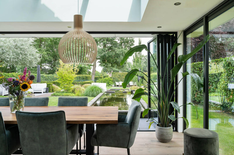 Ruime serreaanbouw met brede vouwwand-Busscher Serrebouw-Aanbouw,Uitbouw-Ruime serreaanbouw met brede vouwwand-OBLY