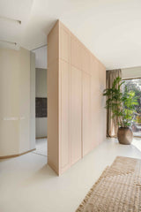 Ruimteverdeler kast-INGE BOUMAN INTERIEUR | ARCHITECTUUR-woonkamer-Maatwerk Ruimteverdeler Kast – Slimme Opbergruimte in Minimalistisch D-OBLY