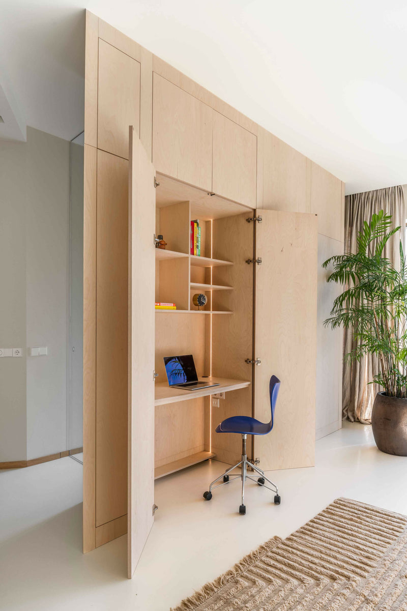 Ruimteverdeler kast-INGE BOUMAN INTERIEUR | ARCHITECTUUR-woonkamer-Maatwerk Ruimteverdeler Kast – Slimme Opbergruimte in Minimalistisch D-OBLY