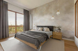 Rustgevende wandbekleding in een licht Scandinavisch appartement-Dennis v Zanden-woonkamer-Subtiele Luxe in Scandinavisch Appartement met Wandbekleding | Grupa M-OBLY