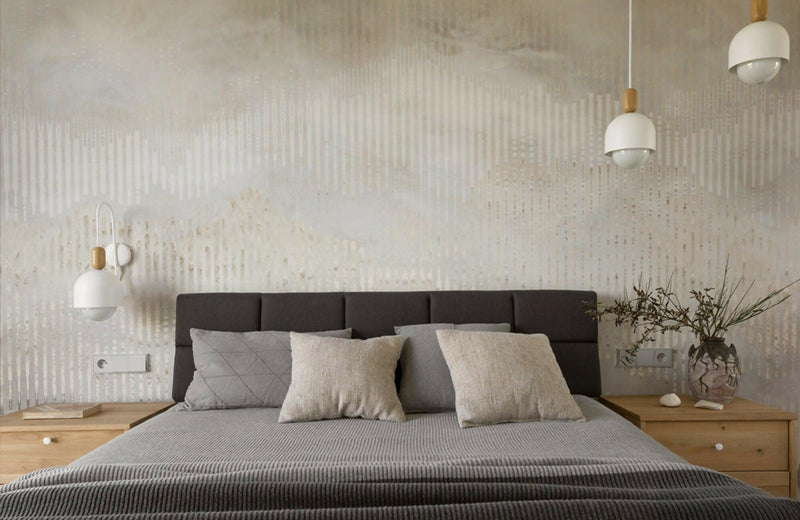 Rustgevende wandbekleding in een licht Scandinavisch appartement-Dennis v Zanden-woonkamer-Subtiele Luxe in Scandinavisch Appartement met Wandbekleding | Grupa M-OBLY
