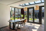 Schilddak in een stijlvolle eetkamer-De Lichtstraat Expert-Uitbouw-Schilddak in een stijlvolle eetkamer-OBLY