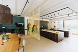 Stalen Roomdivider-Stalen Roomdivider-Keuken,Roomdivider-Stalen Roomdividers met Ruitvormig Mesh-Design-OBLY