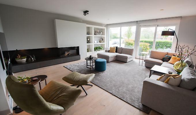 Stijlvolle woonvilla-Brobbel Interieur-Woonkamer-Woonvilla Rotterdam | Sfeervolle Totaalinrichting met Luxe Details-OBLY