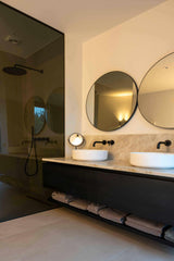Strakke minimalistische badkamer-Wolfs Interieur-Badkamer,luxe badkamer,minimalistisch,spa gevoel,strak design-Strakke minimalistische badkamer-OBLY