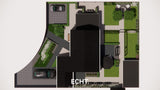 Sfeervolle tuin met royale overkapping