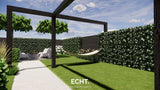 Sfeervolle tuin met royale overkapping