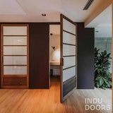 Uniek project in een kantoorpand-INDU DOORS-eikenhout,Entree,hal,kantoor,moderne afwerking,scheidingswand,trap-Uniek project in een kantoorpand-OBLY
