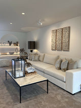 Velvet Grey’, ‘Golden Sun’ & het ‘3 Luik 3D Abstract Clay Art-No-Ending Art by Indira Noëlle-Velvet Grey-OBLY