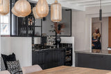 Verbouwing boerderij Etten-Leur-Studio Thirty Two-Woonkamer-Luxe maatwerk keuken en woonkamer met marmer-OBLY
