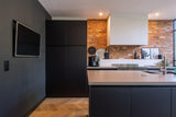 Verbouwing met aanbouw in Hillegersberg-Sensbouw-Luxe keuken design,Stalen puien interieur,Veel daglicht woning,Visgraat vloer interieur,Woonkamer met tuin verbinding-Verbouwing met moderne aanbouw-OBLY