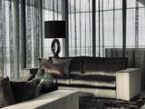 Woonkamer met maatwerk wandmeubel en luxe zitopstelling-L4 Elvire-woonkamer-Luxe woonkamer met maatwerk wandmeubel & zitopstelling | STUDIO L4-OBLY