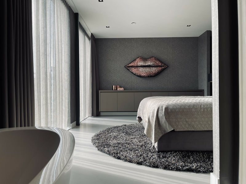 Woonkamer met maatwerk wandmeubel en luxe zitopstelling-L4 Elvire-woonkamer-Luxe woonkamer met maatwerk wandmeubel & zitopstelling | STUDIO L4-OBLY
