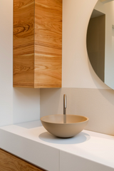 Zolderbadkamer met royaal wastafelmeubel-INGE BOUMAN INTERIEUR | ARCHITECTUUR-Zolderbadkamer met wastafelmeubel op maat-OBLY