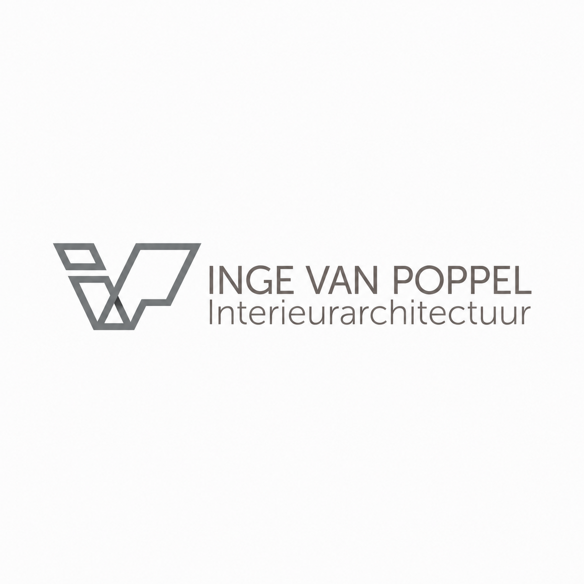 Logo van Inge van Poppel Interieurarchitectuur, verantwoordelijk voor het complete interieurontwerp van de gerenoveerde jaren ’30 woning in Breda.