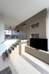 Split-level woning met maatwerk interieur