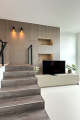 Split-level woning met maatwerk interieur