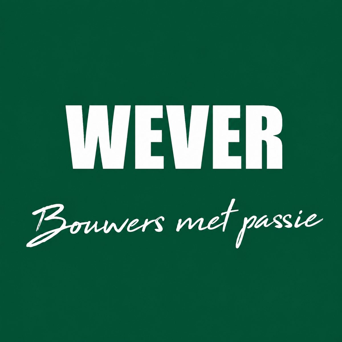 Logo van Wever Bouwgroep, aannemer gespecialiseerd in restauratie, renovatie en hoogwaardige bouwprojecten.
