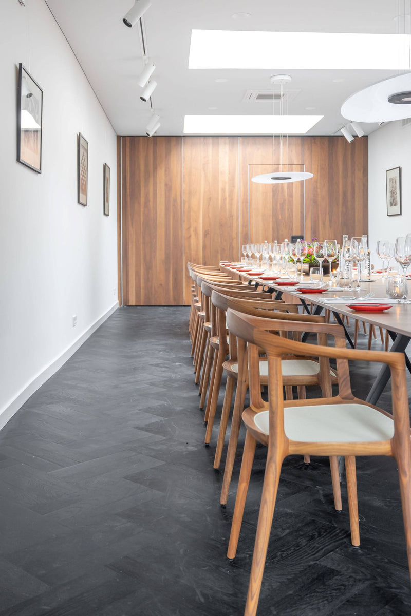 3 dubbele Zwart Eiken visgraatvloer-Vloerenhuis Amsterdam-Eetkamer-OBLY