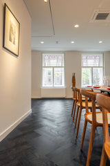 3 dubbele Zwart Eiken visgraatvloer-Vloerenhuis Amsterdam-Eetkamer-OBLY