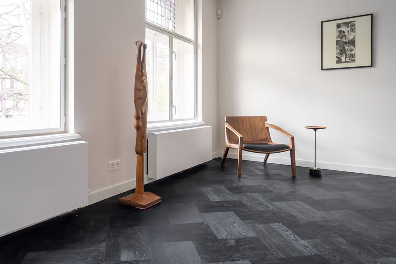 3 dubbele Zwart Eiken visgraatvloer-Vloerenhuis Amsterdam-Eetkamer-OBLY