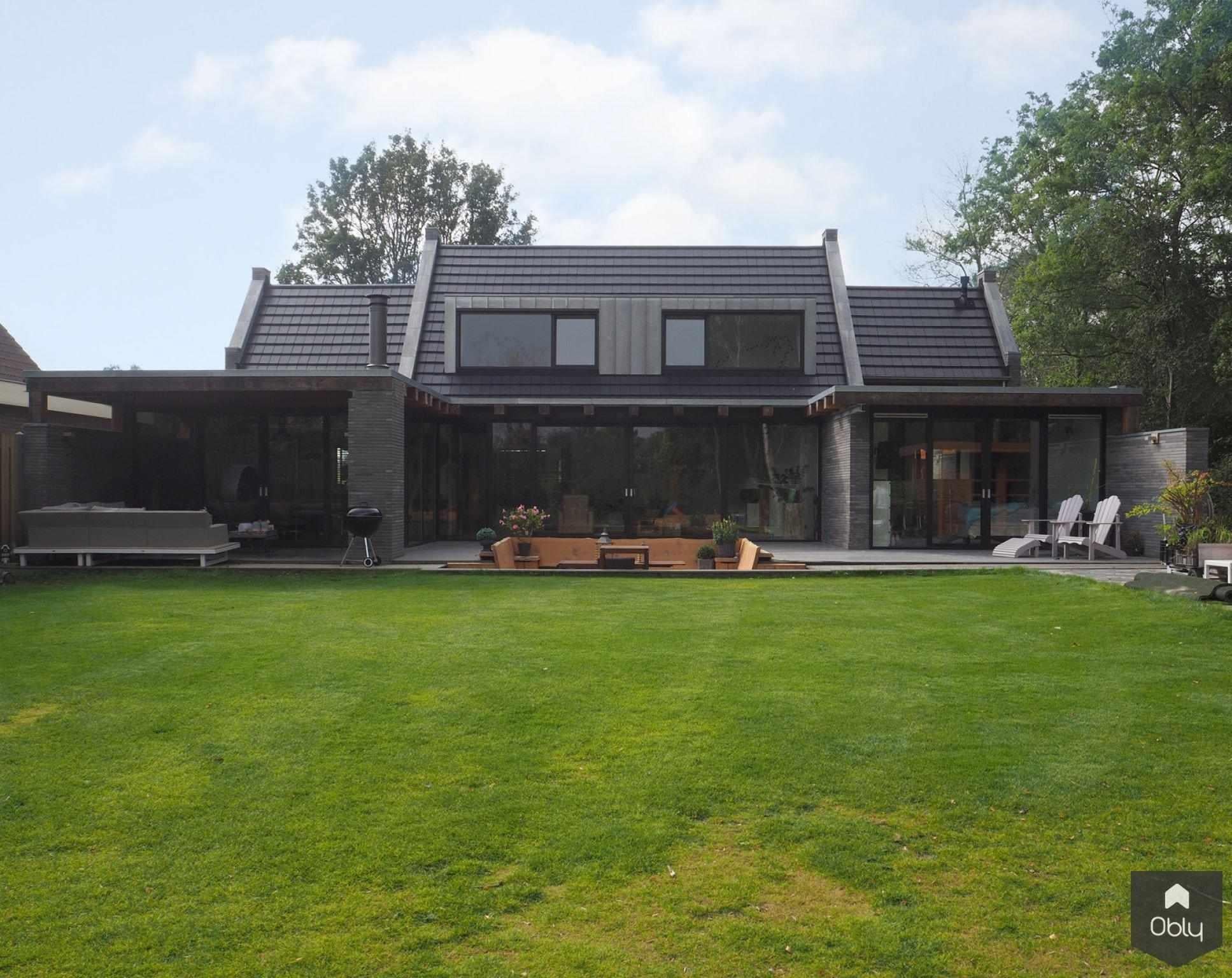 Aanbouw en renovatie Bungalow-Jeroen de Nijs BNI-alle,bungalow renovatie,Exterieur,exterieur renovatie,landelijke architectuur,moderne aanbouw,moderne woning,vrijstaande bungalow-OBLY