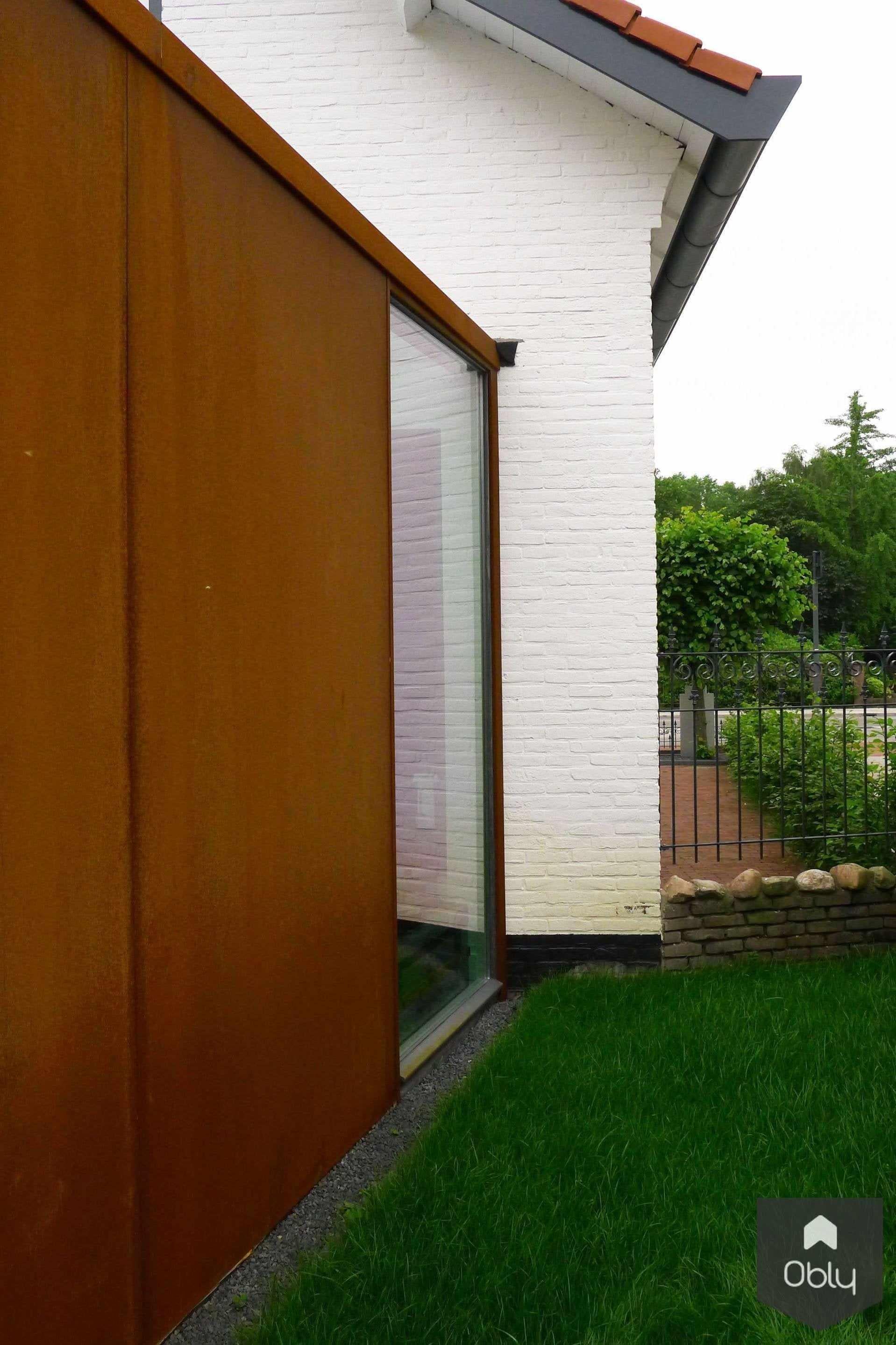 Aanbouw van Cortenstaal-LOTarchitectuur-Aanbouw,alle,cortenstaal aanbouw,cortenstaal gevel,moderne aanbouw woning,woning uitbreiding-OBLY