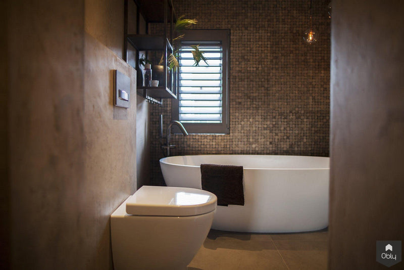 Badkamer industrieel met cocoswand-Wood Creations-alle,Badkamer-OBLY