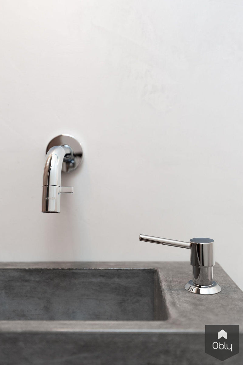 Badkamer met eikenhout en beton-Solidus Meubelen-alle,Badkamer-OBLY