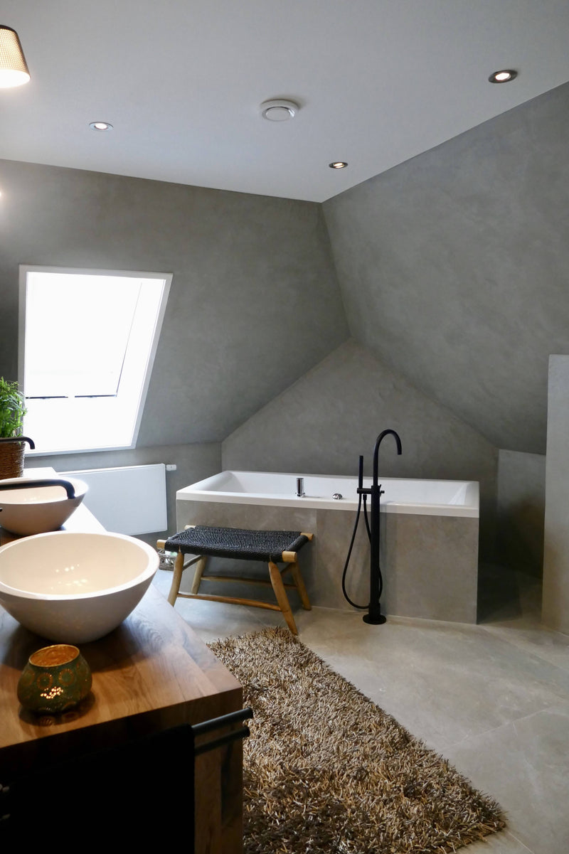 Badkamer ontwerp boerberij-Lifs Interior Design-Badkamer-Ontwerp badkamer in Boerderij -OBLY