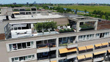 Balkon op grote hoogte met moderne tuin-Stoop Tuinen-alle, Tuinen-OBLY