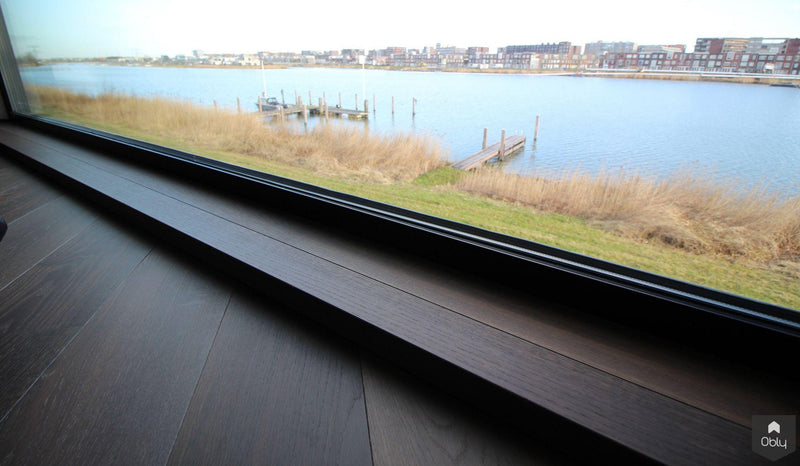 Bauwerk Parket op vloerverwarming in Amsterdamse Villa-Vloerenhuis Amsterdam-alle,Entree hal trap-OBLY